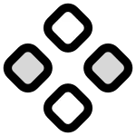 Diamonds Four SVG Icon
